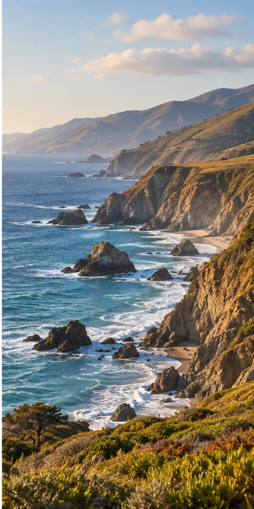 Illustrative Pacific coastal cliffs