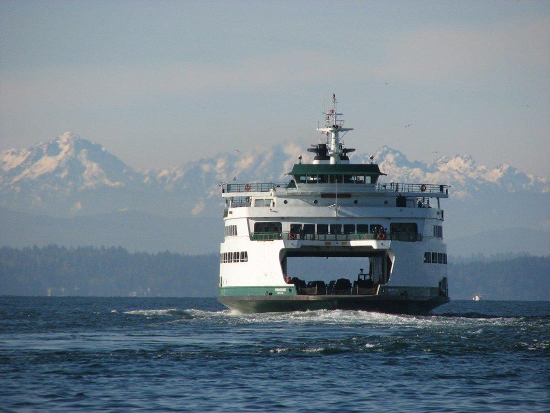 The ferry "Wenatchee" enroute to Bainbridge Island, Washington , USA.