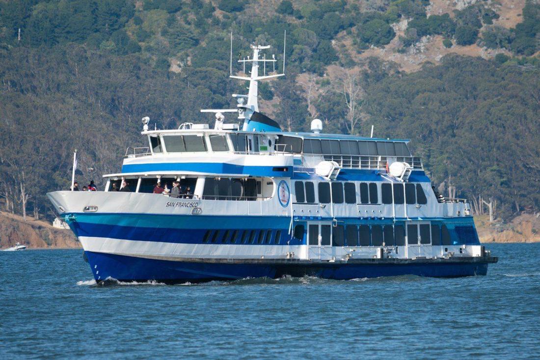 Golden Gate Ferry on the way to Sausalito
