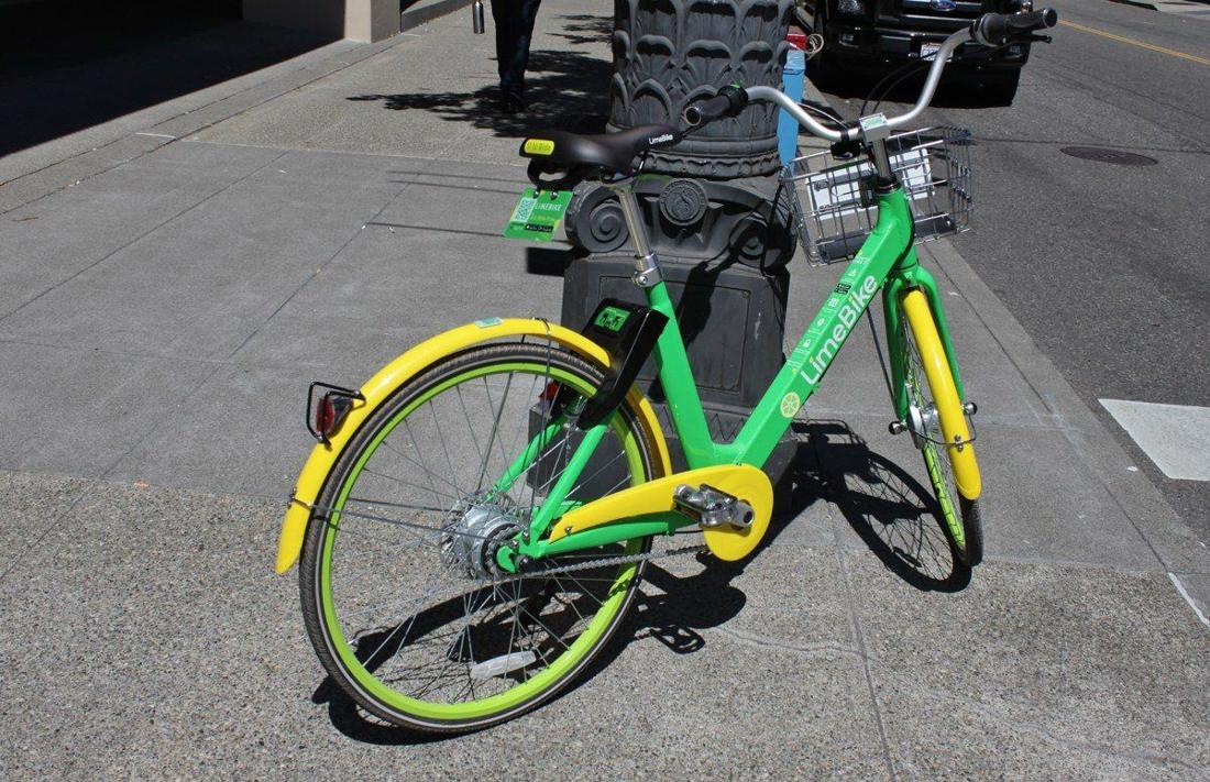 Lime bicycle in Seattle in 2017, activity context