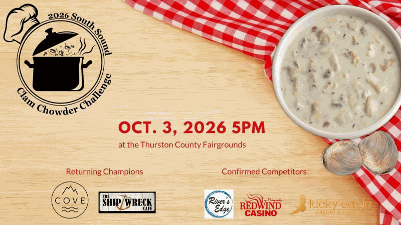 South Sound Clam Chowder Challenge official artwork